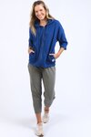 Beachy Zip Hoodie (China Blue)