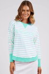 Simplified Stripe Crew (Neon Mint)