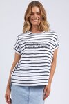 Throw On S/S Stripe Tee