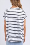 Throw On S/S Stripe Tee