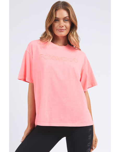 Simplified Tee (Neon Pink)