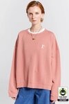 Embroidered Runaway Girl Cotton Crewneck Sweatshirt