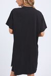 Simplified Tee Dress (Washed Black)