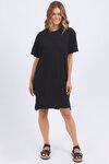 Simplified Tee Dress (Washed Black)