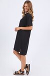 Simplified Tee Dress (Washed Black)