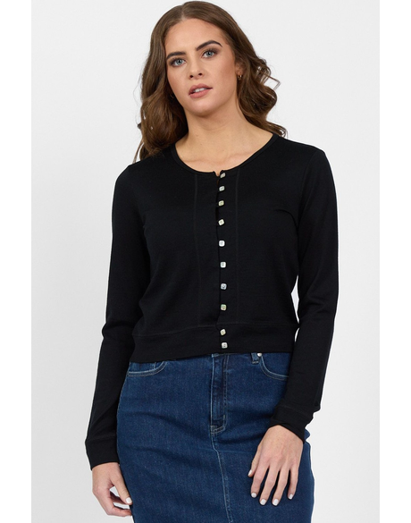 Merino Cropped Cardi