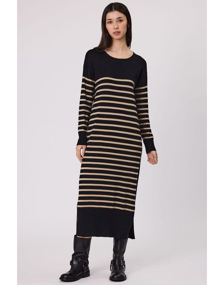 Valencia Stripe Merino Dress