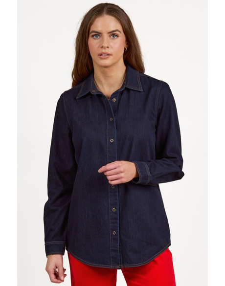 Denim Shirt with Poppers