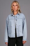 Button Front Denim Jacket