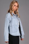 Button Front Denim Jacket