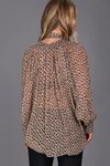 Leopard Neck Tie Top