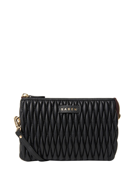 Tilly Crossbody Bag (Black Diamond Quilt)