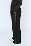 Indiana Wide Leg Pants (Black with Satin)