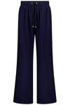 Indiana Wide Leg Pants (Navy with Black Stripe)