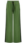 Indiana Wide Leg Pants (Dill with Black Stripe)