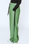 Indiana Wide Leg Pants (Dill with Black Stripe)