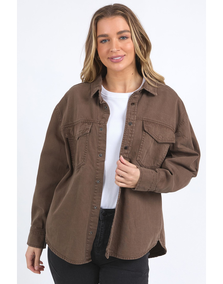 Daisy Overshirt (Chocolate)