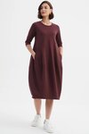 Diagonal Seam Winter Dress