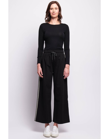 Wide Leg, Side Stripe Trouser