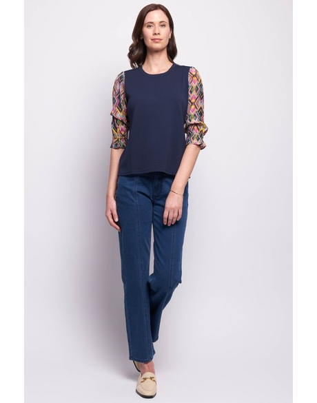 Gathered Sleeve Top